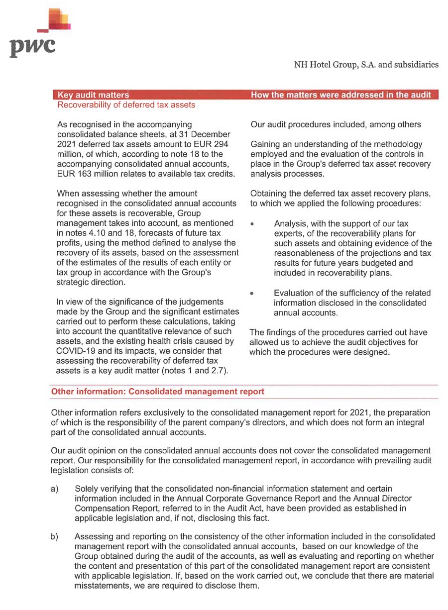 INDEPENDENT AUDITORS’ REPORT ON CONSOLIDATED FINANCIAL STATEMENTS ...